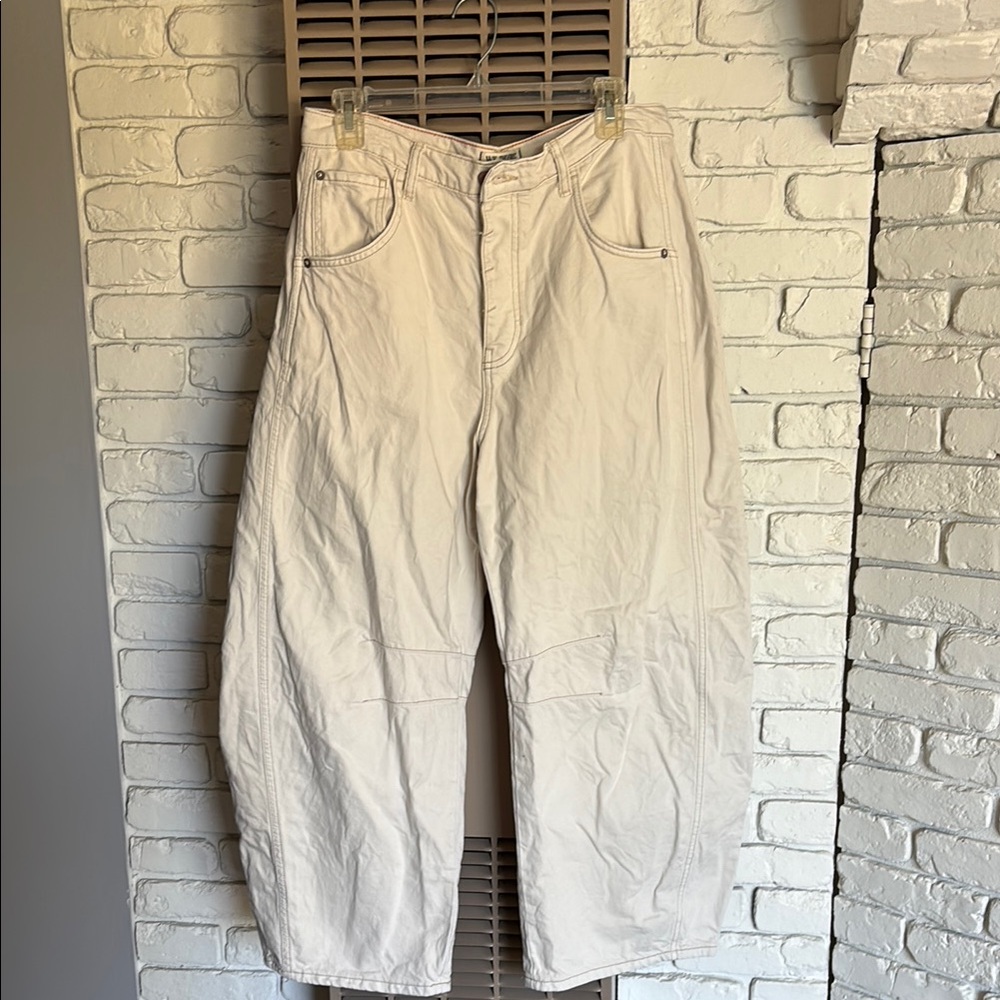 We The Free Off-White Denim Pants